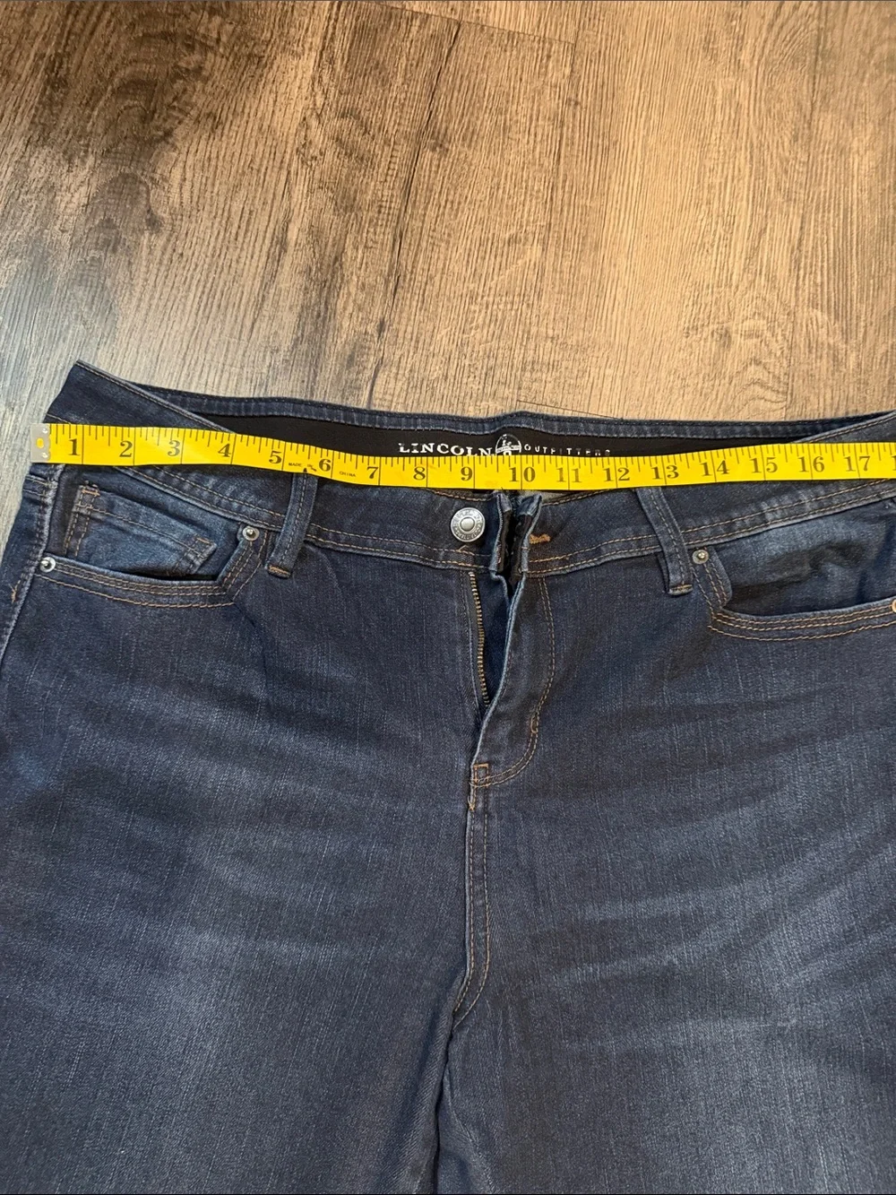 Lincoln Outfitters Slim Fit Dark Blue Jeans for Men